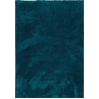 Pergamon Luxus Super Soft Hochflor Langflor Teppich Silky Petrol, 140x200cm