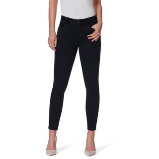 STOOKER WOMEN Slim-fit-Jeans Florenz Damen Stretch Jeans Hose - Slim Fit Style - Black Denim Strip schwarz 42