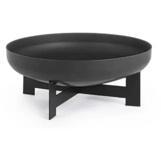 Feuerschale Caldo aus hitzebeständigem Stahl, modern pulverbeschichtet, schwarz, Ø 50 cm