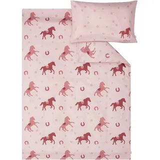 s.Oliver Junior Pferde Rosa 100 x 135 cm + 40 x 60 cm