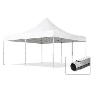TOOLPORT Faltpavillon 5 x 5 m inkl. Seitenteile Weiß