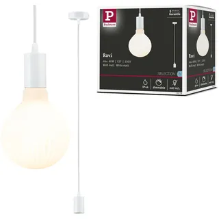 Paulmann Ravi 1-flg. Ø 8 cm rund weiß matt