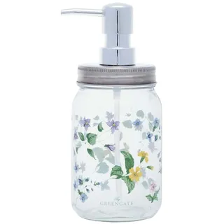 GreenGate Seifenspender Karolina White Glas Landhaus Vintage