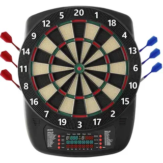 Vevor E-Dartboard Standard inkl. 6 Dartschäfte mit Flights & 50 Ersatz-Pfeilspitzen
