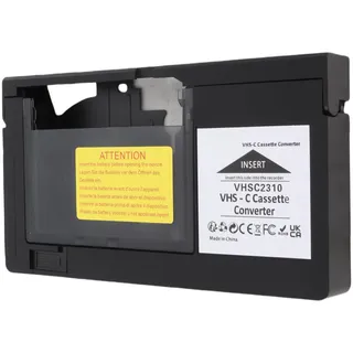 SPYMINNPOO Kassettenadapter für VHS-C auf VHS, für Familien und Sammler | Elektronischer Mechanismus, Sicherheitsfunktion gegen Löschung, 1 AA Batterie nötig