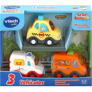 VTech 3480-420577 TTB Set 6 (Walkie Taxi, Simoneta Furgo und Nina Krankenwagen), bunt