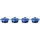 Mini-Cocotte Topf-Set 4-tlg. azure