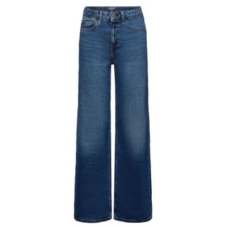 edc by Esprit Weite Jeans Retro-Jeans mit weitem Bein blau 31/32