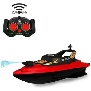 Jamara RC-Boot Feuerwehrboot Fire 2,4GHz RTR rot/schwarz