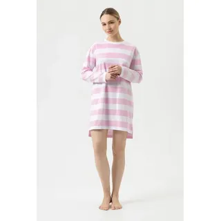 MEY Streaked Lines Nachthemd Soft Pink L