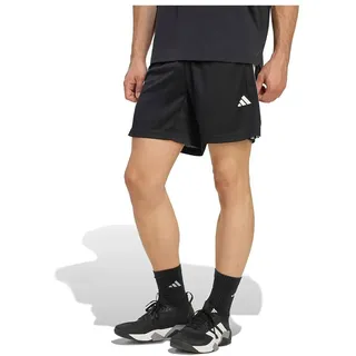adidas Workout Essentials Base 3-Stripes Pique 7" Sport-Shorts Schwarz/Weiß L