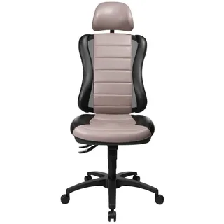 TOPSTAR Head Point RS ohne Armlehnen mit Kopfstütze schwarz / grau