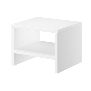 Erst-Holz Nachttisch modern weiß Kiefer massiv 90.20-K5 W