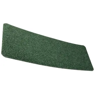 ANRO Fußmatte POET Schuhparkplatz schmal Schmutzfangmatte Unifarben, eckig, Höhe: 3 mm, Schuh-Abstellplatz rutschfest 25x100cm Kräusel Grün wasserdicht grün 25 cm x 100 cm x 3 mm