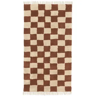 Ferm Living Mara Teppichläufer 90 x 150 cm Rust/Warm Sand
