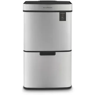 Les Collectors Sensormülleimer N°1010 64 l Silber