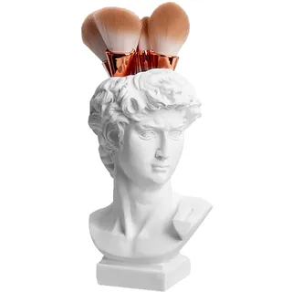 David-Statue Blumenvasen – Resin | Römischer Büsten-Skulptur Der Griechischen Mythologie | Römischer Vintage-Weiße Schale | David Kopf Büste Für Wohn- Und Bürodekoration, Künstlerisches Interie