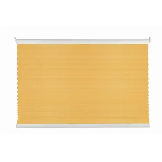 Plissee, Gold, Kunststoff, Uni, 100x130 cm, Länge universell einstellbar, Wohntextilien, Rollos & Jalousien, Plissees