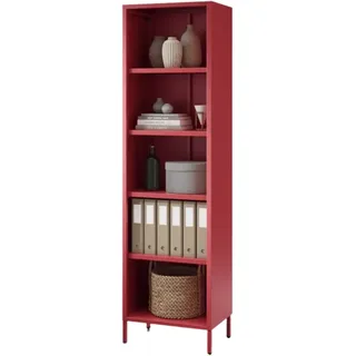 Jan Nowak Bücherregal 180 x 50 x 35 cm Rot