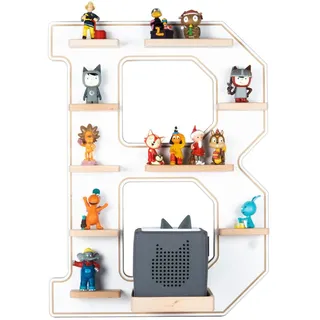 BOARTI Kinderregal Buchstabe B Holz weiß
