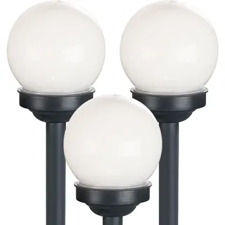 Expo Börse Kugelleuchte Kunststoff H 38 cm 3er Set weiß