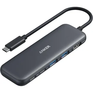Anker 332 USB-C Hub (5-in-1) 1 (3.1 Gen 1) Type-C, 100 W, Schwarz