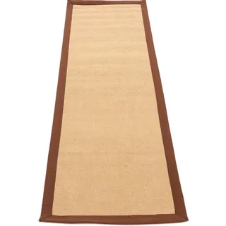 Läufer CARPETFINE "Sisal" Teppiche Gr. B/L: 75 cm x 300 cm, 5 mm, 1 St., braun Küchenläufer