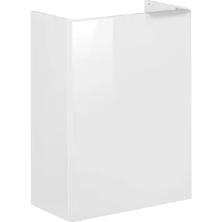 Fackelmann Waschbeckenunterschrank 44 x 60 x 24,3 cm Weiß Hochglanz