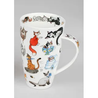 formano Tasse Dunoon Henley, Porzellan, Höhe: 15cm, Farbe: Mehrfarbig, Motiv: Katzen