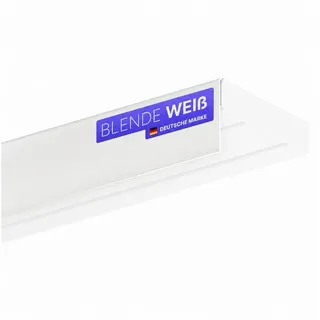 BestLivings Gardinenschiene Blende 1-läufig Ø 0 mm 200 cm Weiß