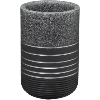 5five simply smart Zahnputzbecher Grau/Silber