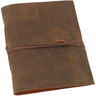 Gusti Leder Notizbuch Noel - Tagebuch Vintage Notizbuch Braun Leder