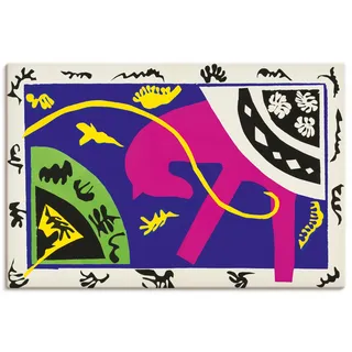 Wandbild ARTLAND "Pferd, Kunstreiterin und Clown. 1947", farbe bild(er): farbig, B:120cm H:80cm, Bilder, als Alubild, Leinwandbild, Poster, Wandaufkleber in verschied. Größen