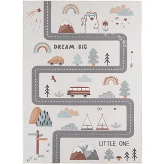 KADIMA DESIGN TINO Kinderteppich 140 x 200 cm Beige/Creme