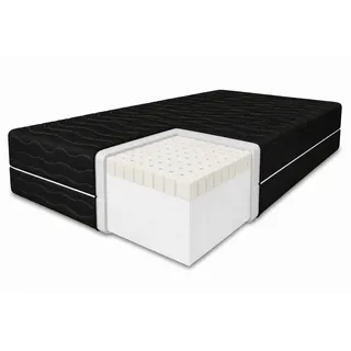 marpur Latexmatratze, Schwarz, Textil, H3, 80x200 cm, Schlafzimmer, Matratzen Shop, Matratzen