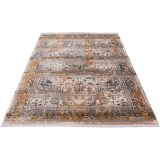 Teppich OBSESSION "My Inca 357" Teppiche Gr. B/L: 160 cm x 230 cm, 6 mm, 1 St., grau (taupe) Esszimmerteppiche