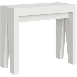 Itamoby Ausziehbare Konsole 90x40/196 cm Naxy Small White Ash