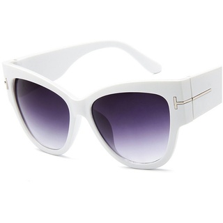 AquaBreeze Sonnenbrille Sonnenbrille Damen Polarisiert und Damen (mit Oversize Großer Rahmen) Klassisch Vintage Brille weiß