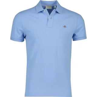 GANT Reg Shield Kurzarm-poloshirt Capri Blue M
