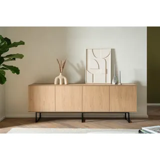 Home Affaire Lund Lowboard 200 x 70 cm Beige Holzwerkstoff
