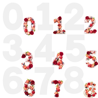 yivom 9 Stück Zahlenform zum Backen Groß 12 Zoll Number Cake Backform Kuchen Zahlen Formen Zahlen Kuchenform 0-9 Zahlen Set für Hochzeit, Geburtstag Tortendekoration