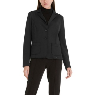 Marc Cain Kurzblazer "Collection Essential" Premium Damenmode Blazer mit aufgesetzten Taschen, elastisch schwarz 1 (34)