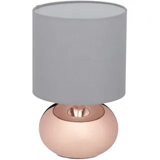 Relaxdays Nachttischlampe Touch Kupfer