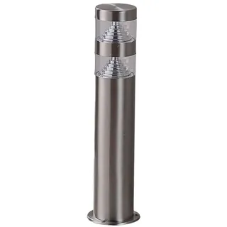 LINDBY Außenleuchte Edelstahl 40 cm inkl. LED grau