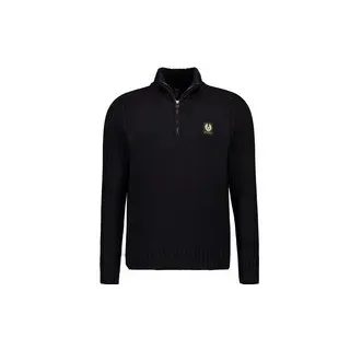 BELSTAFF Herren Troyer schwarz unifarben, schwarz, Herbst/Winter 2025/2026