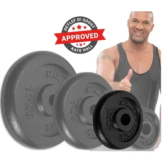 MIWEBA Hantelscheiben-Set Gusseisen HSG25 4x 2,5 kg