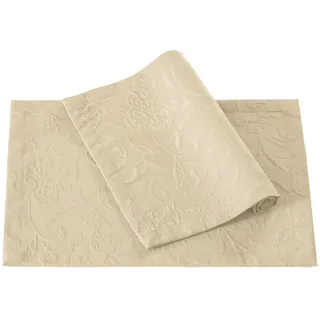 PICHLER Platzset Tischset 6er Set Cordoba Rechteck 035/050 sand, (Spar-Set, 6-St., 6 Platzdecken), Platzset Tischset Esszimmer Küche beige