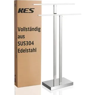 Kes Handtuchhalter Stehend Edelstahl Poliert BTH231