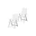 60 x 61 x 109 cm weiß 2 St.