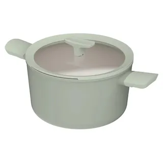 BergHOFF 3950453, 5,5 l, Grün, Aluminium, Glas, Silikon, CeraGreen, Keramik, Elektro, Gas, Halogen, Induktion, Grün - Grün